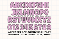 Baby Girl Alphabet, baby girl letters doodle, baby clipart Product Image 2