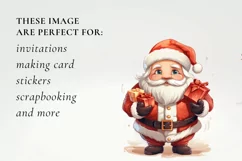 santa claus clipart, christmas santa sublimation Product Image 2