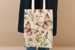 Cottagecore Butterfly Vintage Paper, Seamless Watercolor Product Image 8