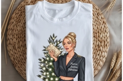 Christmas motivational women png design for T-shirts Product Image 5