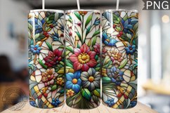 Embroidered Flowers Tumbler Wrap - High Quality 300 Dpi Product Image 1