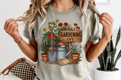 Gardening Life PNG, Vintage Floral Garden Sublimation Design Product Image 8