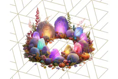Halloween Witch House Clipart PNG with Potions and Brooms Product Image 4