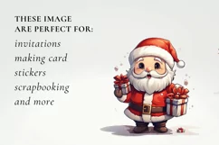 santa claus clipart, christmas santa sublimation Product Image 2