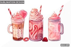 Valentine&#039;s Day Coffee PNG Sublimation design Product Image 1