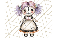 Pastel Goth Halloween PNG Clipart, Creepy Cute Art Product Image 4