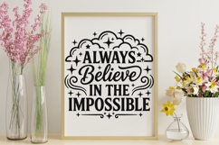 Always Believe In The Impossible Svg, Mental Health Svg. Product Image 9