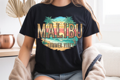 Malibu California PNG, Vintage Surf Summer Vibes Sublimation Product Image 8
