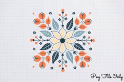 Scandinavian Folk Art Winter Clipart PNG Product Image 1