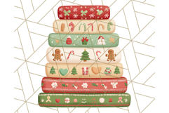 Santa’s Pajama Day Clipart, Cute Christmas Bedtime PNG Product Image 4