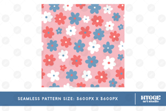 American 4th July Patriotic Flowers Seamless Pattern Bundle Product Image 7