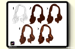 Procreate Hairstyle Stamps &amp; Brushes | Stamps | Brush Set Product Image 6