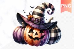Halloween Pumpkin Sublimation - Clipart PNG Bundle Product Image 9