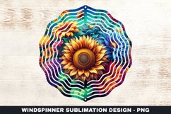 Flowers Wind Spinner Sublimation Design Product Image 1