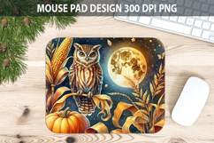 Owl Mouse pad Sublimation - Thanksgiving Animal PNG Design Product Image 1