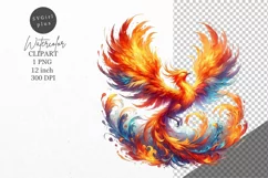 Fantasy clipart, Phoenix clipart, Nursery clipart Product Image 1