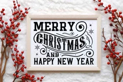 Merry christmas and happy new year SVG, Christmas SVG Product Image 3
