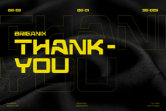 Briganix - Futuristic Modern Display font Product Image 8