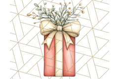 Vintage Christmas Ornaments and Presents PNG Holiday Clipart Product Image 4