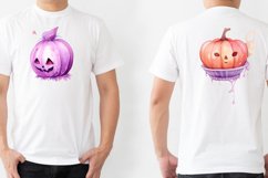 Purple Orange Halloween Vol.1 Cliparts Ai Generated Art Product Image 8