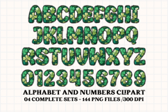 St patrick alphabet png clipart, st patrick letters doodle Product Image 2
