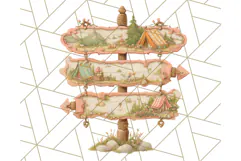 Camping Icons Clipart PNG, Adventure Outdoors Clip Art Product Image 4