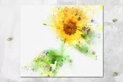 Watercolor rainbow Flowers | 8 Skinny Tumbler Sublimation Product Image 8