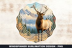 Deer Wind Spinner Sublimation Design Product Image 1