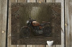 Post-apocalypse Motorcycle | Skinny tumbler sublimation, JPG Product Image 8