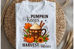 Pumpkin kisses png design for T-shirts Product Image 5