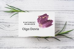 Gold and urple atercolor splash clipart Product Image 8