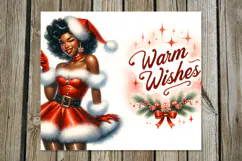 Christmas Pin up Girl | retro Sublimation Tumbler design P2 Product Image 4