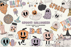 Retro Clipart Hand Drawn Clipart Illustration Bundle Product Image 4