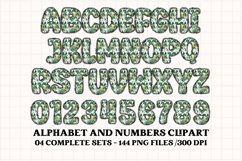 Earth Day Alphabet png clipart, earth day letters doodle Product Image 2