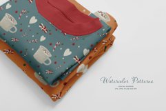 Christmas Patterns Santa Winter Print Digital Paper JPEG Product Image 8