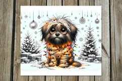 Christmas dog | 4 funny Skinny tumbler sublimation designs Product Image 4