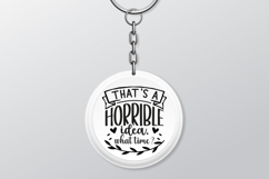 Sarcastic Quates Keychain SVG Bundle Product Image 7