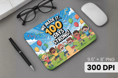 100 days of school Mouse Pad, Teacher PNG Sublimation Design Product Image 1