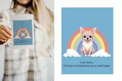 Chihuahua sympathy card, DIGITAL DOWNLOAD, Dog Sympathy card Product Image 9