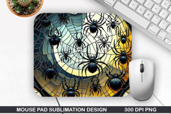 Spiders Mouse Pad Sublimation,Halloween Mouse Pad PNG Design Product Image 1
