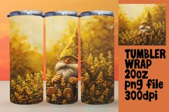 Summer Bloom Gnome Tumbler Wrap 20oz Product Image 1