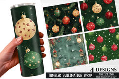 Christmas Tumbler Wrap| Christmas Tumbler Design Product Image 1