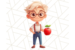 Boy Teacher PNG, Back to School Clipart, Classroom Decor Product Image 8