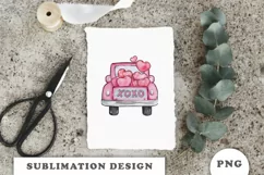Valentine truck XOXO PNG Product Image 8