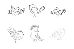 Birds Outlines Set 2 Procreate Brush Stamps, 30 Bird Product Image 8