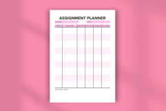 Cute Assignment Planner | Editable Canva Template Student Product Image 5