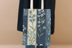 Forget Me Not Jeans Seamless Pattern Bundle, Blue Denim Product Image 8