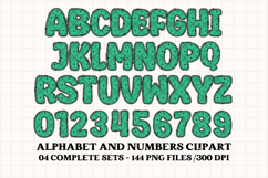 Christmas Alphabet png clipart, christmas letters doodle Product Image 2