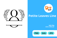 Petite Leaves Line Monogram Product Image 1