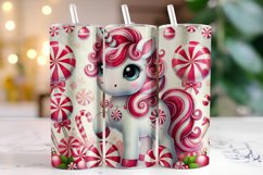 Christmas Unicorn Tumbler Wrap | Christmas | Sublimation Product Image 1